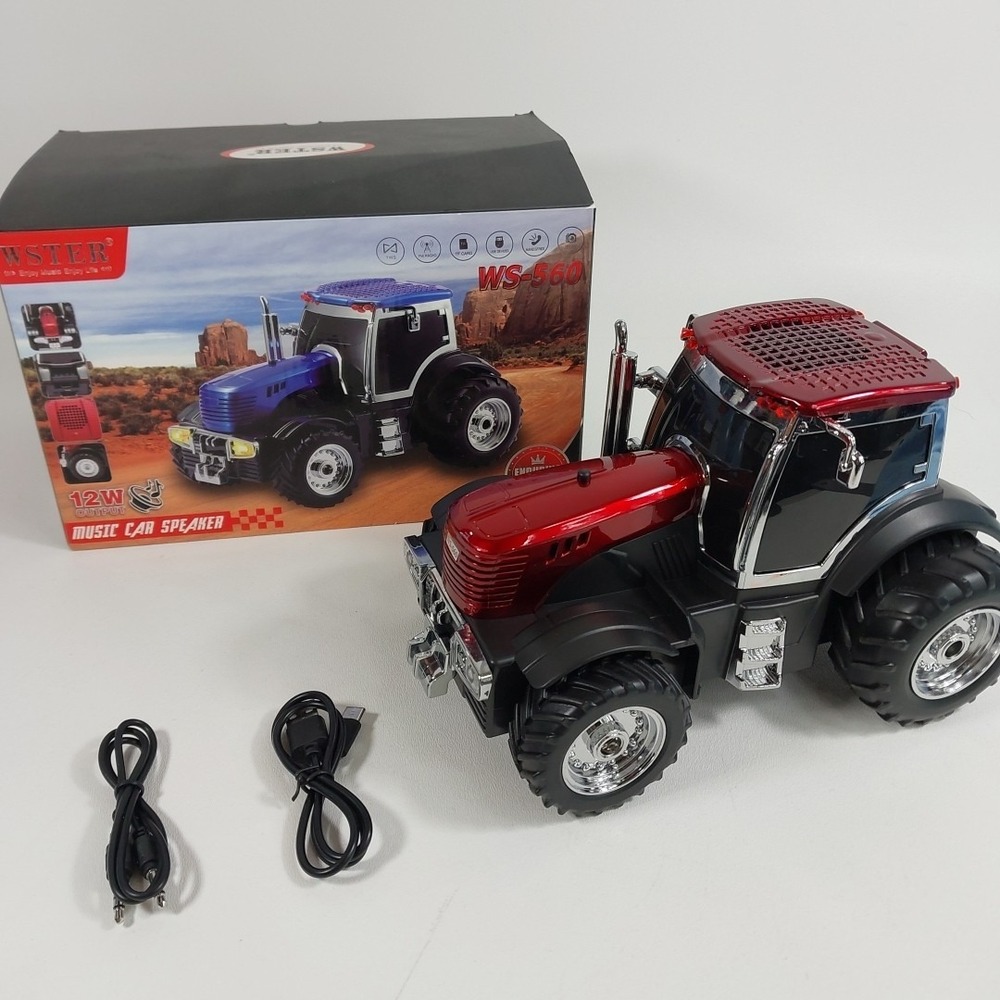 Tractor Shape Bluetooth Portable‎ Speaker USB/AUX/FM WS-560 Rechargeable Wster
